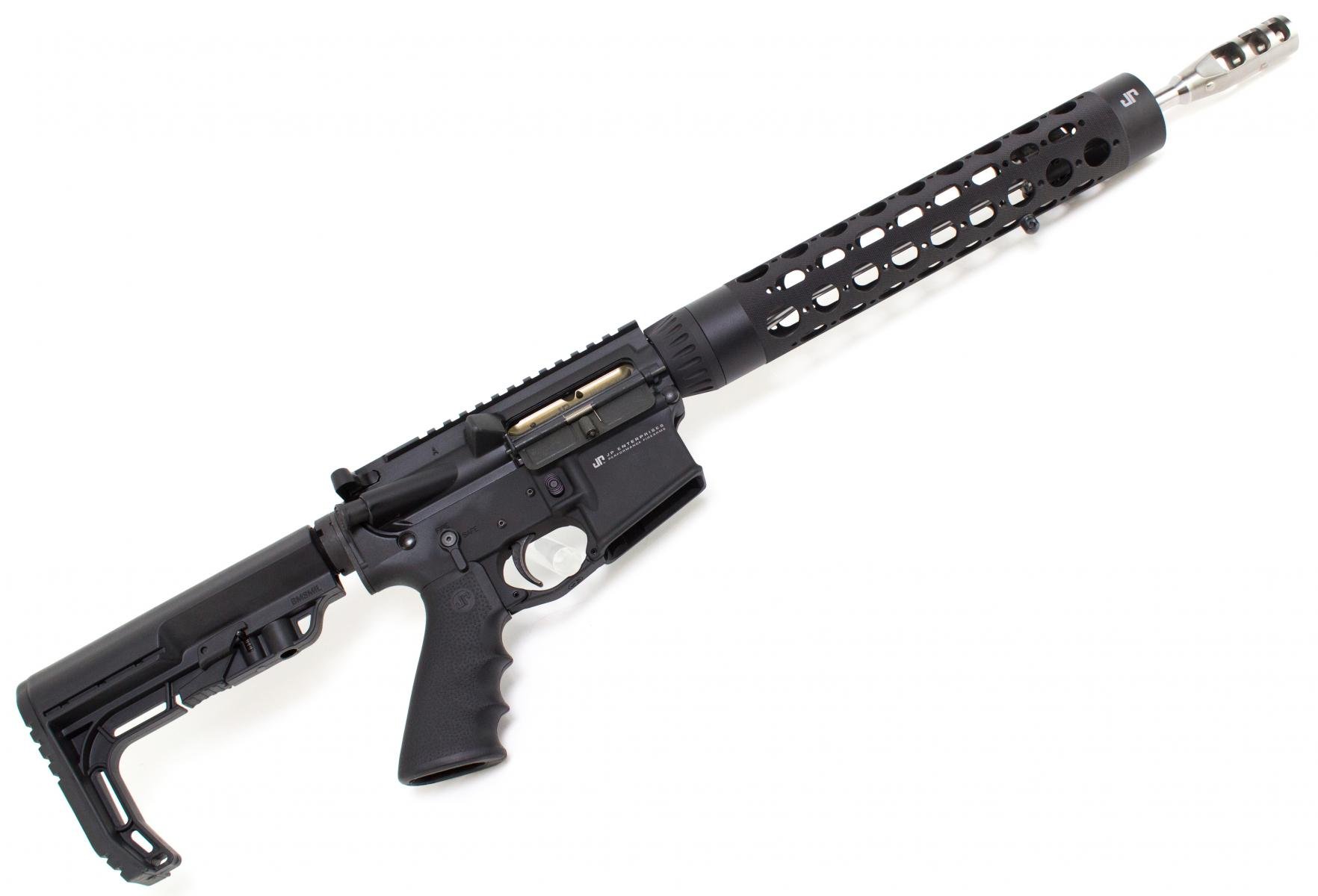 JP-15 Ultra Light |.223 Wylde 14.5" 1:8 Twist JP Ultra Light Barrel, Pinned JP 3-Port Titanium Compensator, Ultra Low Mass BCG, Silent Captured Recoil Spring, MFT Stock, RC Handguard, Adjustable Gas Block