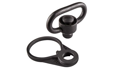 Rear Receiver QD Attachment Point W/Swivel, Fits AR Rifles, Black Finish 03-018-30026