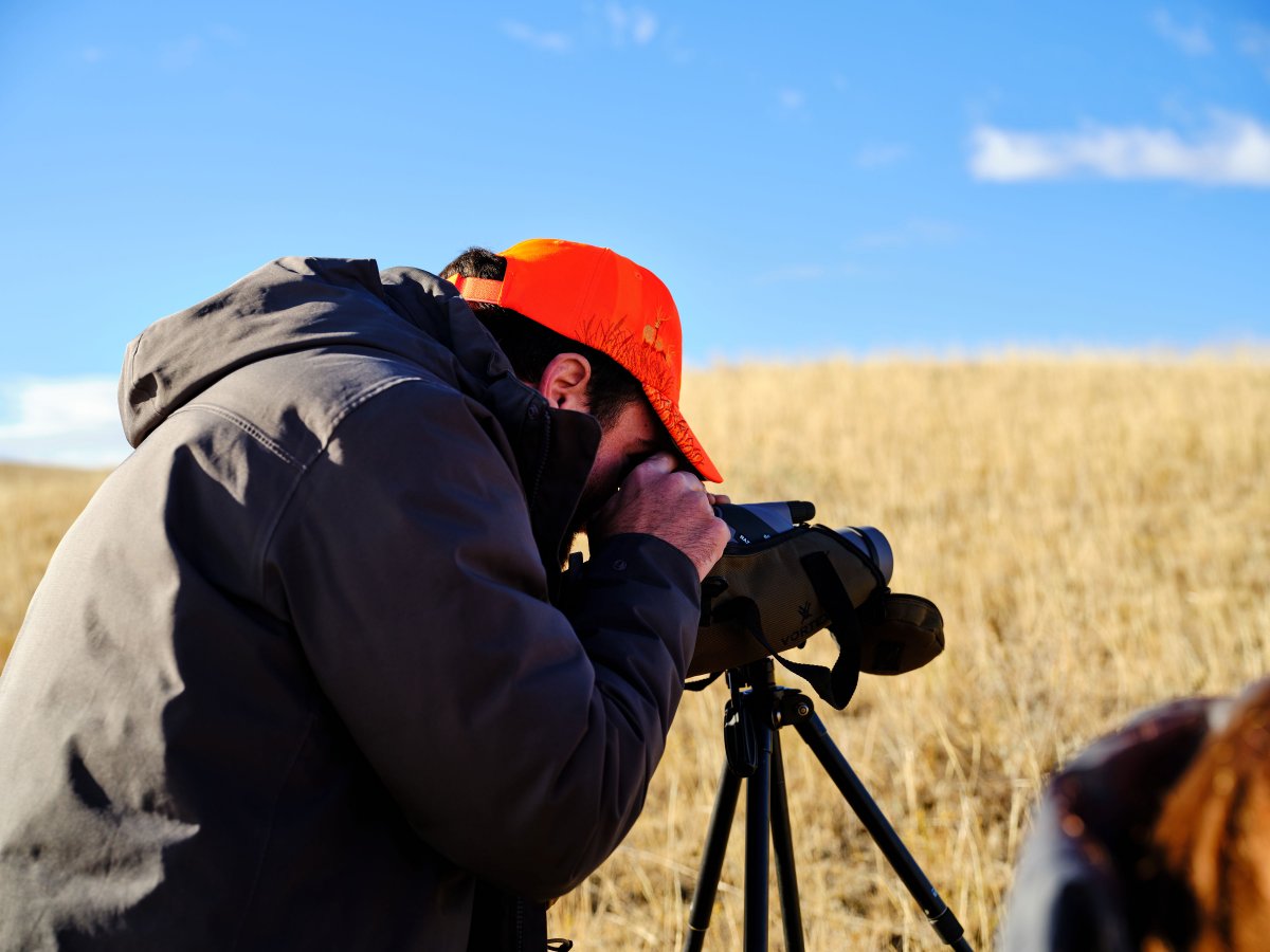 Andre glassing with Vortex spotting scope