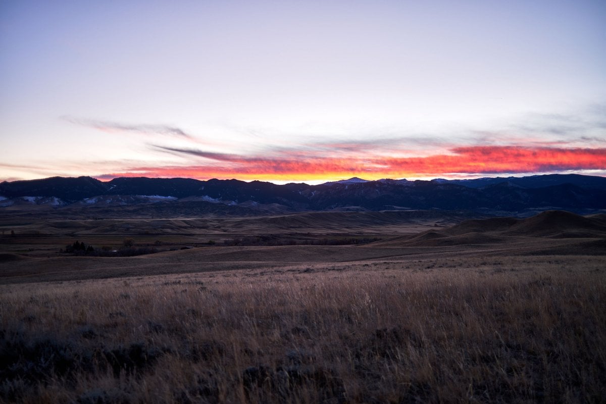 Sunset in Wyoming