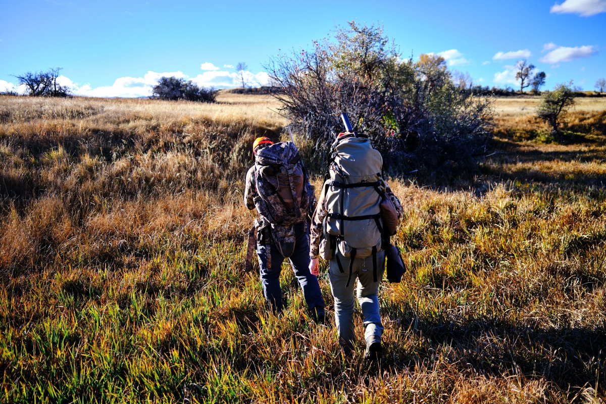 Chasing antelope on foot