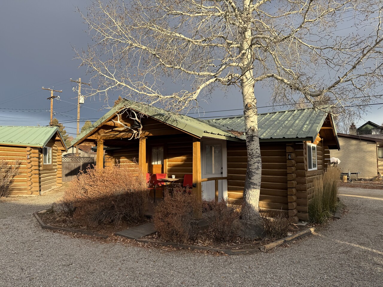 Pinedale’s Log Cabin Motel: Not so much a motel as it is a set of actual log cabins you can stay in