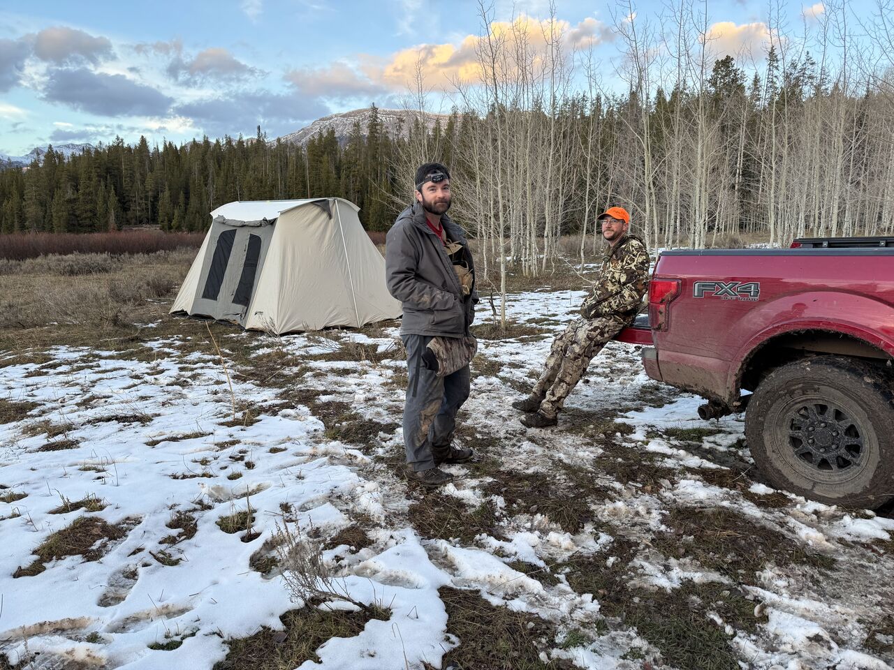 It wasn’t where we planned to be, but we were relieved we hadn’t wrapped the truck around a tree