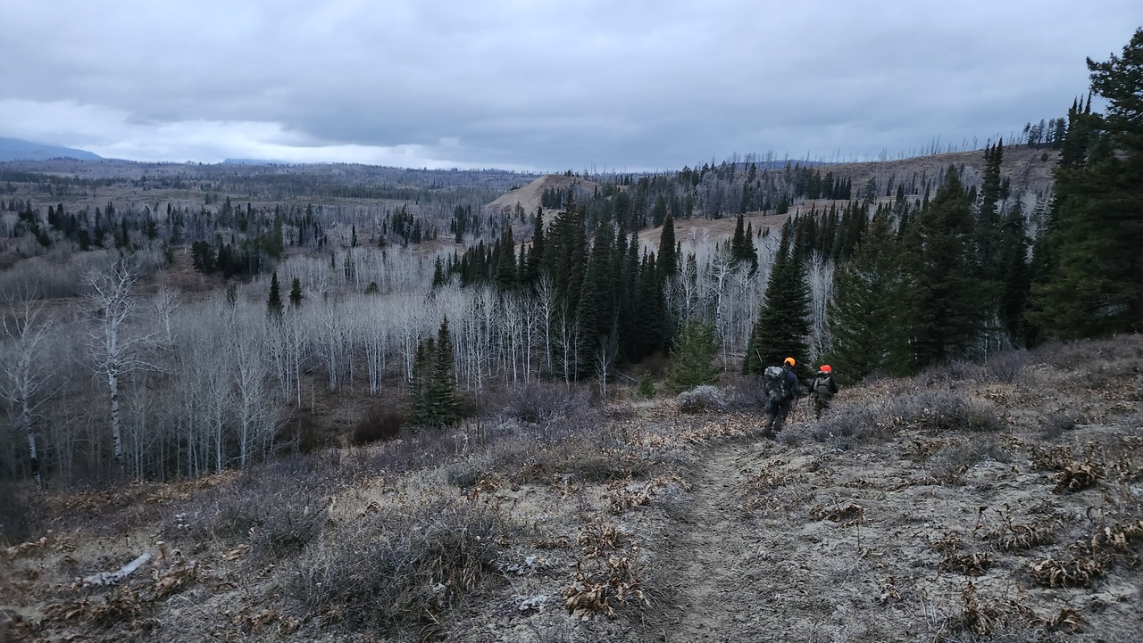 The beginning of a long, dark hike out