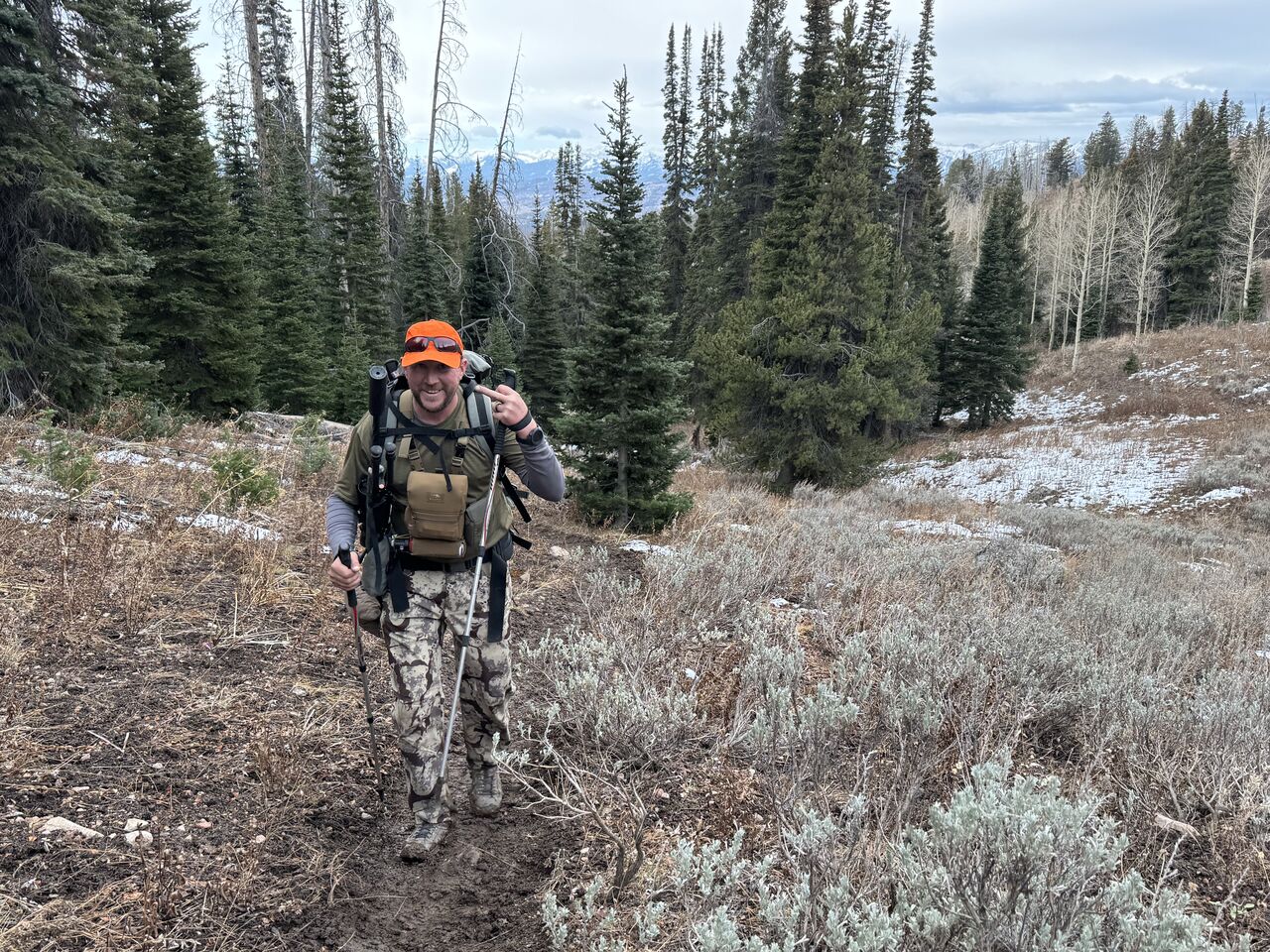 I think Brian is slightly tired of hiking uphill at this point