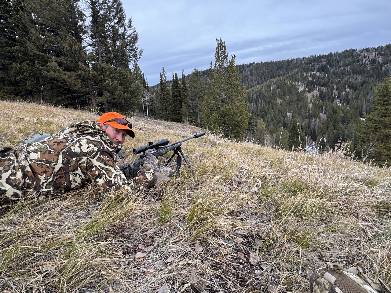 Our evening sit location didn’t offer a whole lot of visibility on the opposite hillside