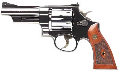 Model 27 Classic .357 Magnum 4 Inch Barrel Bright Blue Finish Wood Grip 6 -img-0