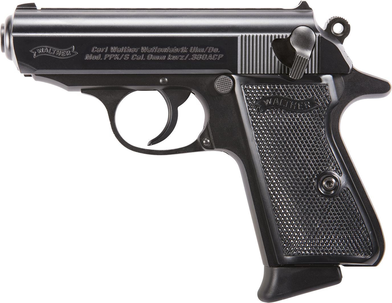 Walther PPK/S 380ACP, 3.35" Barrel, Polymer Frame, Black Finish, Fixed -img-0
