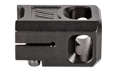 9mm Muzzle Brake Compensator 1/2x28 TPI – For Glock Pistols – Black Hard Anodized