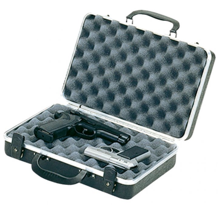 Plano Deluxe 2 Pistol Case Black 14x10 Inch 10402 Hard case