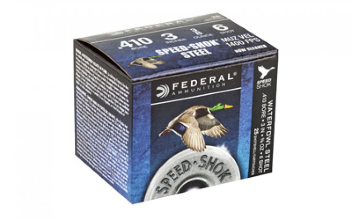 Federal Speed-Shok Hight Velocity Steel Shot, 410 ga WF413 6 Long