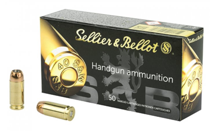 lier & Bellot SB40C Handgun 40 S&W 180 Gr Jacketed Hollow Point (JHP) Ammo