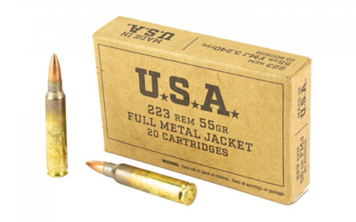 223 Rem - Winchester USA 55 Grain Full Metal Jacket - 1000 Rounds