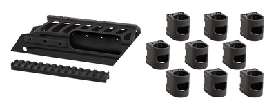 Mossberg 500/590 12 Gauge Halo Side Saddle Package With Rails and Nine Piece Add-A-Shell