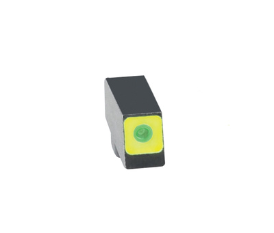 Front Tritium Night Sight For All Glock Green With LimeGreenLumi Square Outline .165 Height .123 Width