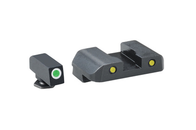 Pro Operator Night Sight Set Front Green With White Outline/Rear Yellow With Black Outline Glock 20-41