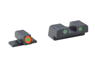 Spartan Tactical Tritium Night Sight Set For Most SIG Using #8 Height Orange/Green