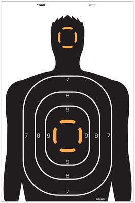 EZ Aim Human Silhouette Target 23x35 Inch Four Targets Per Package