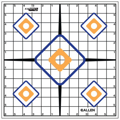EZ Aim Sight Grid Target 12x12 Inch Twelve Per Package