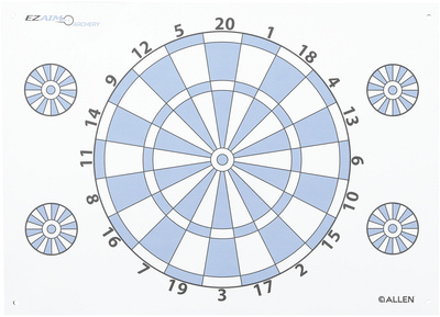 Archery Dartboard Paper Targets 6 Pack