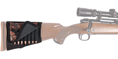 Rifle Shell Holder With Cover Holds 8 Cartridges Black/Mossy Oak Break-Up
