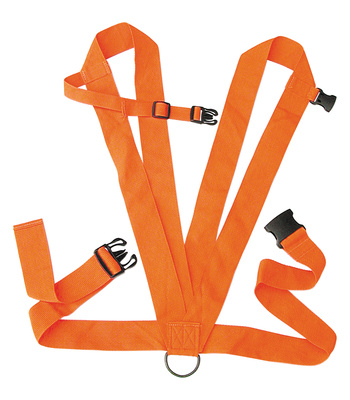 Dual Harness Deer Drag Two Inch Web Construction Rope Included Blaze Orange