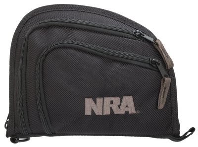 Auto-Fit 2-Pocket Handgun Case Measures 9.5x7.25 Inches Black/Gray