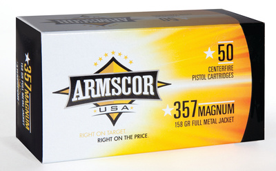 Armscor Handgun Ammunition .357 Magnum 158 Grain Full Metal Jacket Philippines Ammo