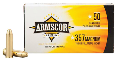 Armscor Handgun Ammunition .357 Magnum 125 Grain Full Metal Jacket Philippines Ammo