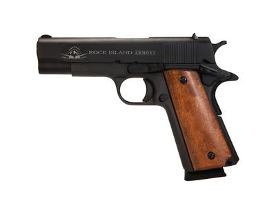 Rock Island Armory 1911 GI Midsized .45 ACP 4.25 Inch Barrel Parkerized Finish Fixed Sights 8 Round MA Compliant