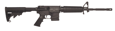 Defensive Sporting Rifle 15F .223 Remington/5.56x45mm 16 Inch Step Down Threaded Barrel 1/2x28 TPI A2 Front Sight Collapsible Stock Black 10 Round California Compliant
