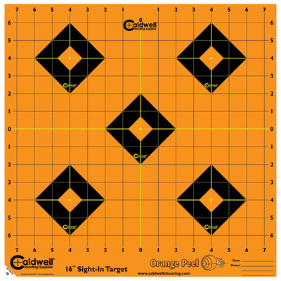 Caldwell Orange Peel Flake Off Sight-In Targets 16 Inch 5 Per Package