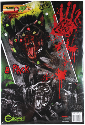 ZTR Zombie Flake Off Targets Wolf 12x18 Inch 8 Per Package