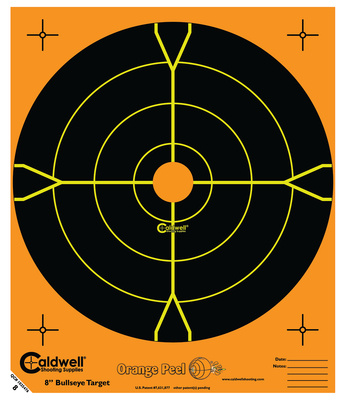 Caldwell Orange Peel Flake Off Bullseye Targets 16 Inch 100 Per Package