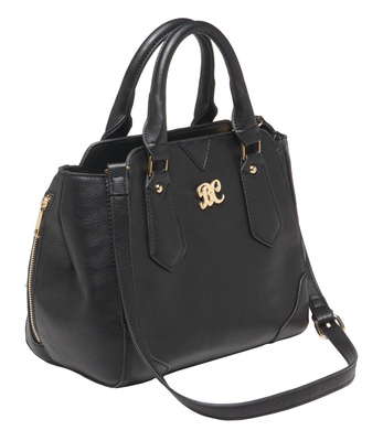 Satchel Series Concealed Carry Purse Black with Black Trim