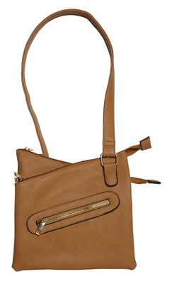 Cross Body Series Concealed Carry Purse Tan
