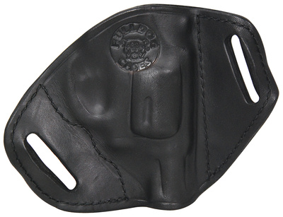 Belt Slide Holster Revolver Small Black Left Hand