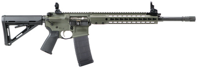 REC 7 - Gen II 5.56 NATO 16 Inch Barrel A2 Flash Hider Six Position MOE Stock OD Green Receiver 30 Round