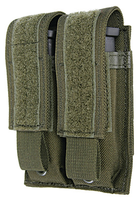 S.T.R.I.K.E. Double Pistol Magazine Pouch MOLLE Mount 500D Ripstop Olive Drab