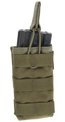 S.T.R.I.K.E. M4/M16 Single Magazine Pouch Holds 1 MOLLE Mount 500D Ripstop Olive Drab