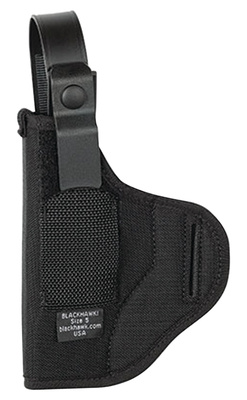 Nylon Askins Style Hip Holster for Colt Government Large Autos/Browning Hi-Power and Variants Ambidextrous Black