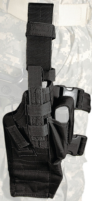 Omega IV Elite Drop Leg Thigh Holster With Quick Release Black Left Hand For M1911 Colt .45