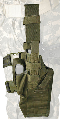 Omega IV Elite Drop Leg Thigh Holster With Quick Release Olive Drab Right Hand For Sig 226/228 and Glock 17/19/22/23/27