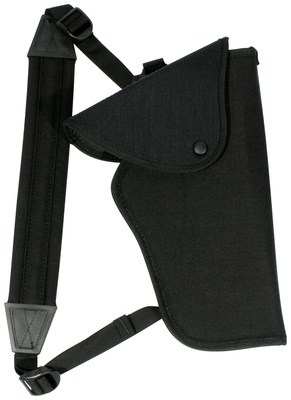 Scoped Pistol Bandolier Holster Black Right Hand For Scoped 7-8.5 Inch Barrel Medium and Large Double Action Revolvers, 6-7.5 Inch Barrel Single Action Revolvers and 10 Inch Barrel Thompson Center Contenders