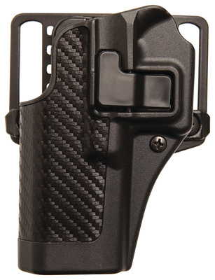 CQC Carbon Fiber Serpa Active Retention Holster Textured Black Left Hand For Colt 1911