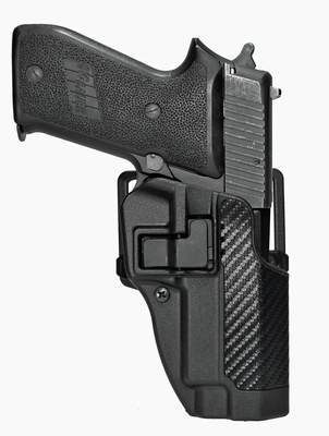 CQC Carbon Fiber Serpa Active Retention HolsterTextured Black Right Hand For Sig 220/226