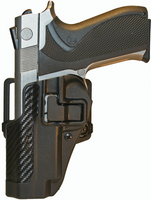 CQC Carbon Fiber Serpa Active Retention Holster Textured Black Left Hand For Smith & Wesson 5900/400 and TSW