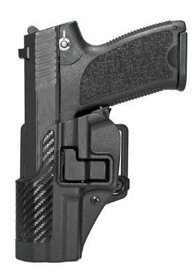 CQC Carbon Fiber Serpa Active Retention Holster Textured Black Left Hand For H&K USP Full Size