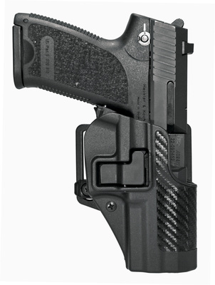 CQC Carbon Fiber Serpa Active Retention Holster Textured Black Right Hand For H&K USP Full Size