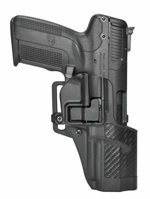 CQC Carbon Fiber Serpa Active Retention Holster Textured Black Right Hand For FN 5.7